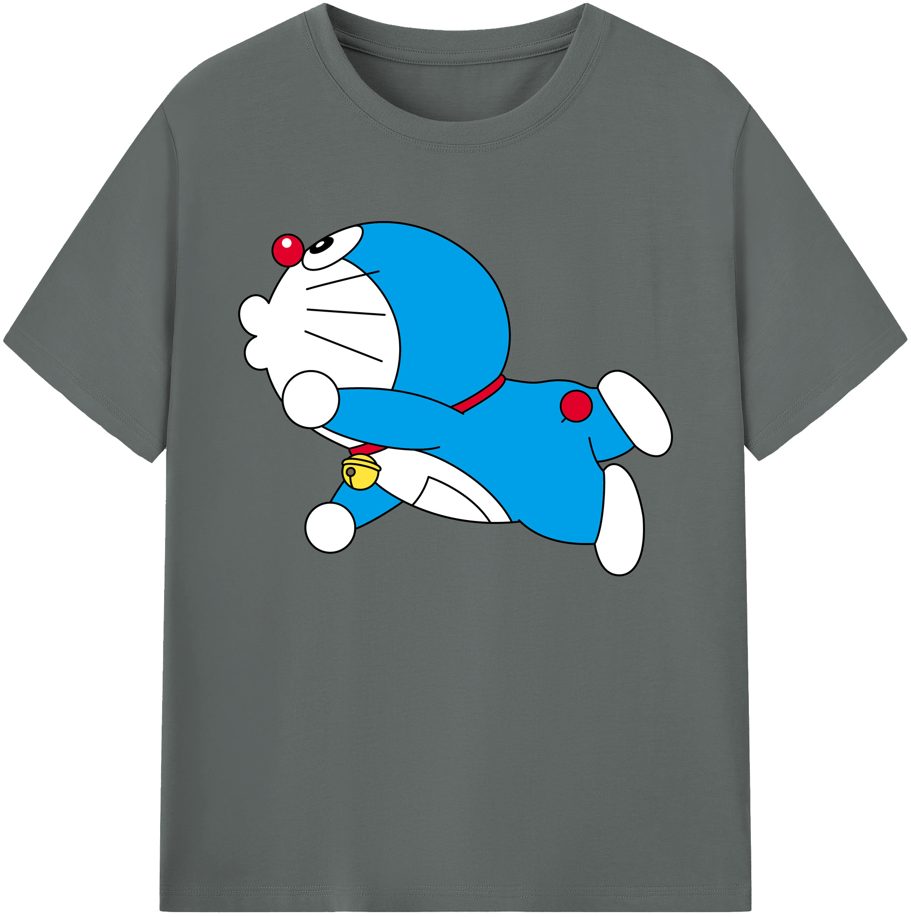 （画像用） ドラえもん Doraemon 綿100％ メンズ半袖Tシャツ｜肌触りやわらか＆通気性
